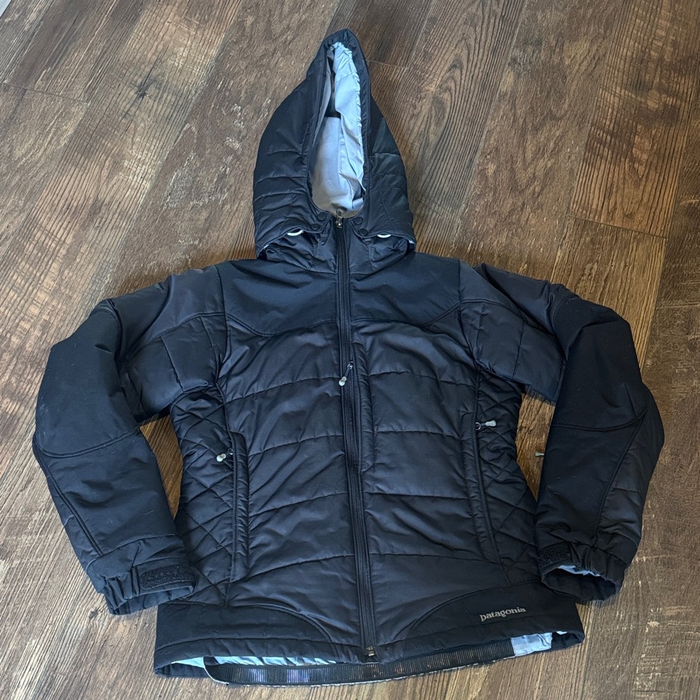 🎿 Patagonia Rubicon Black Hooded Ski/Snowboarding Jacket, Size Small